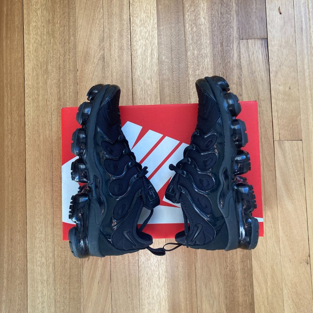 Black Nike Air VaporMax Plus - Like new with box, barely worn